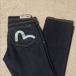 🔻Women’s straight leg Evisu denim (Puma)